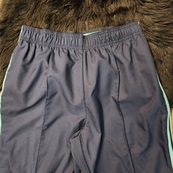 SJB Active Navy Track Pants With Baby Blue Double Stripes Women's Size L - Picture 5 of 10